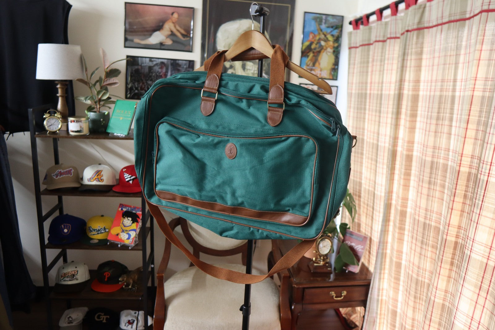 Vintage Polo Ralph Lauren Green Canvas Duffle Bag