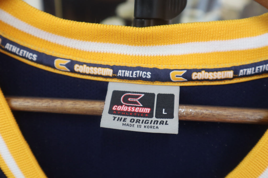 Georgia Tech Yellow Jackets Colosseum Mens Basketball Jersey Blue Size Large