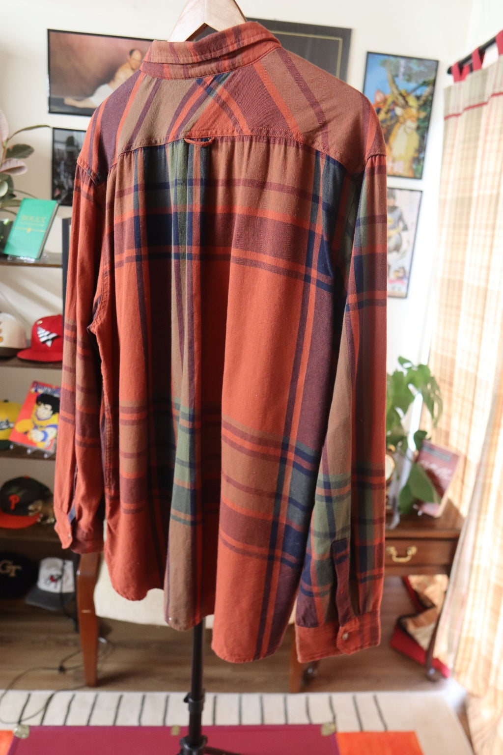Levi’s Button Up Shirt Men’s XXXL In Rust Plaid