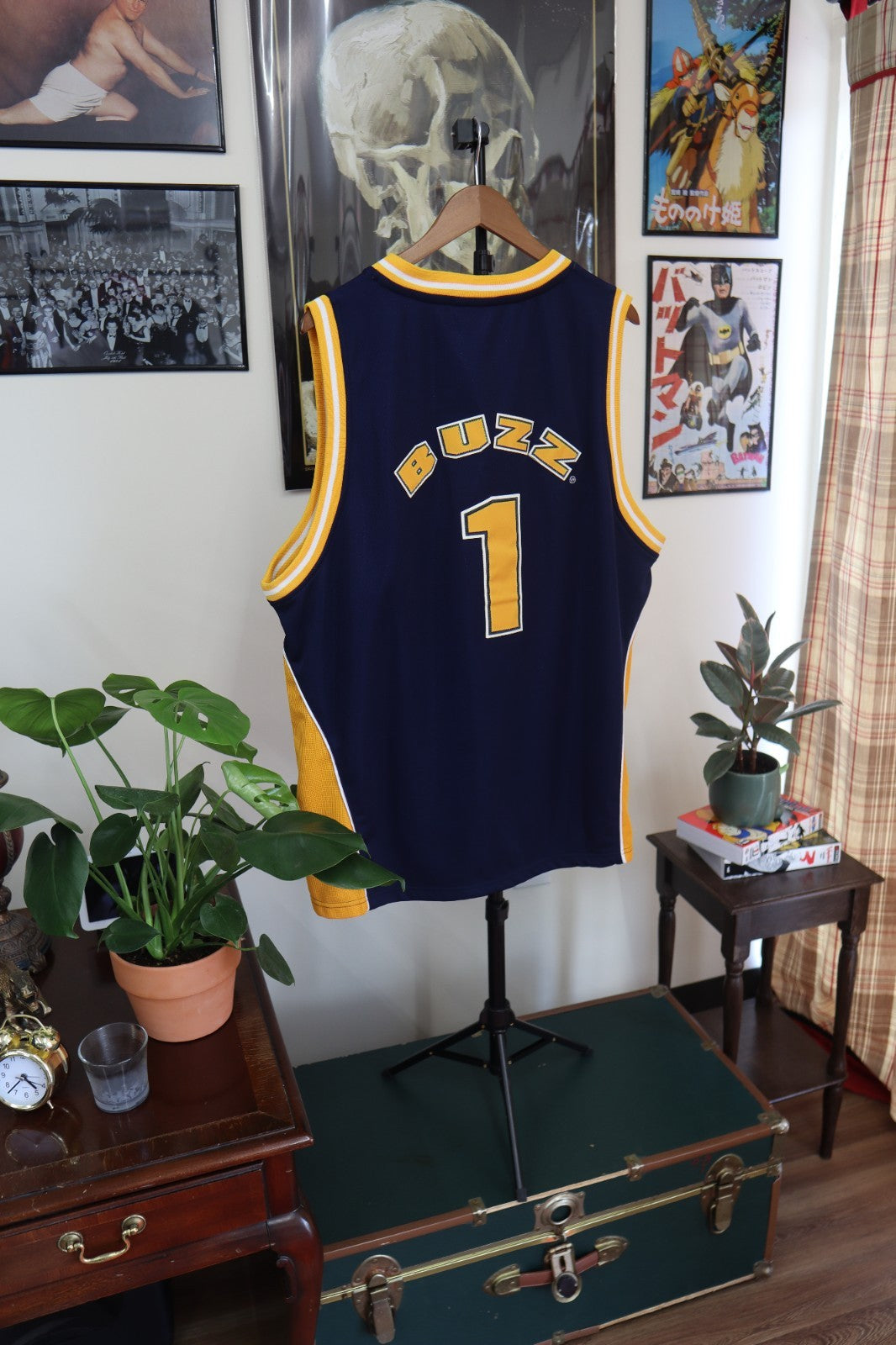 Georgia Tech Yellow Jackets Colosseum Mens Basketball Jersey Blue Size Large
