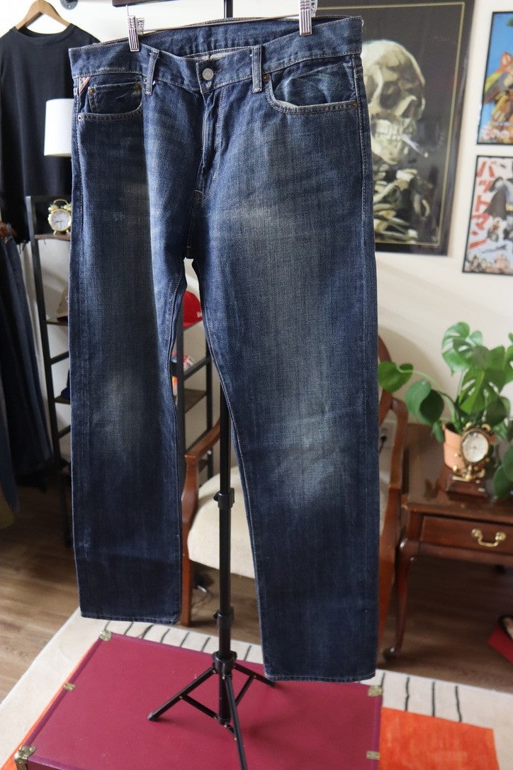 Denim Supply Ralph Lauren Jeans Mens 36x34 Straight Blue Vintage Flag Logo