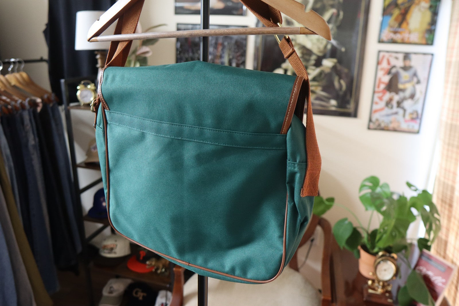 Polo Ralph Lauren Fragrances Shoulder Bag Green Canvas