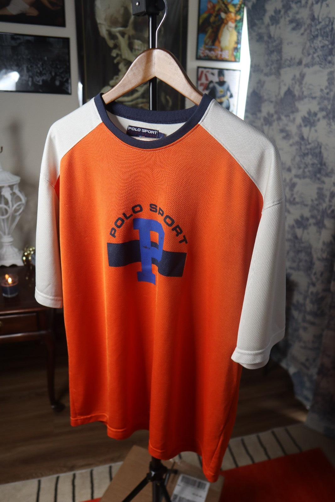 Vintage 90s Ralph Lauren Polo Sport Mesh Jersey size Large USA