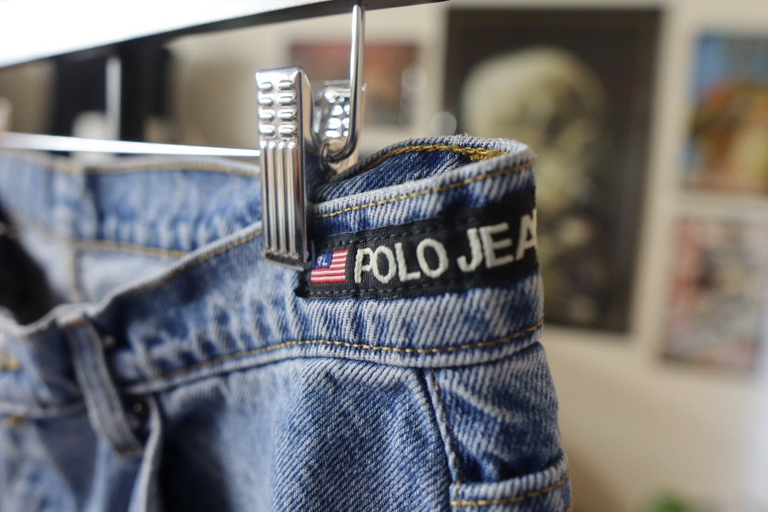 Vintage Polo Ralph Lauren American Flag Jeans 34x30