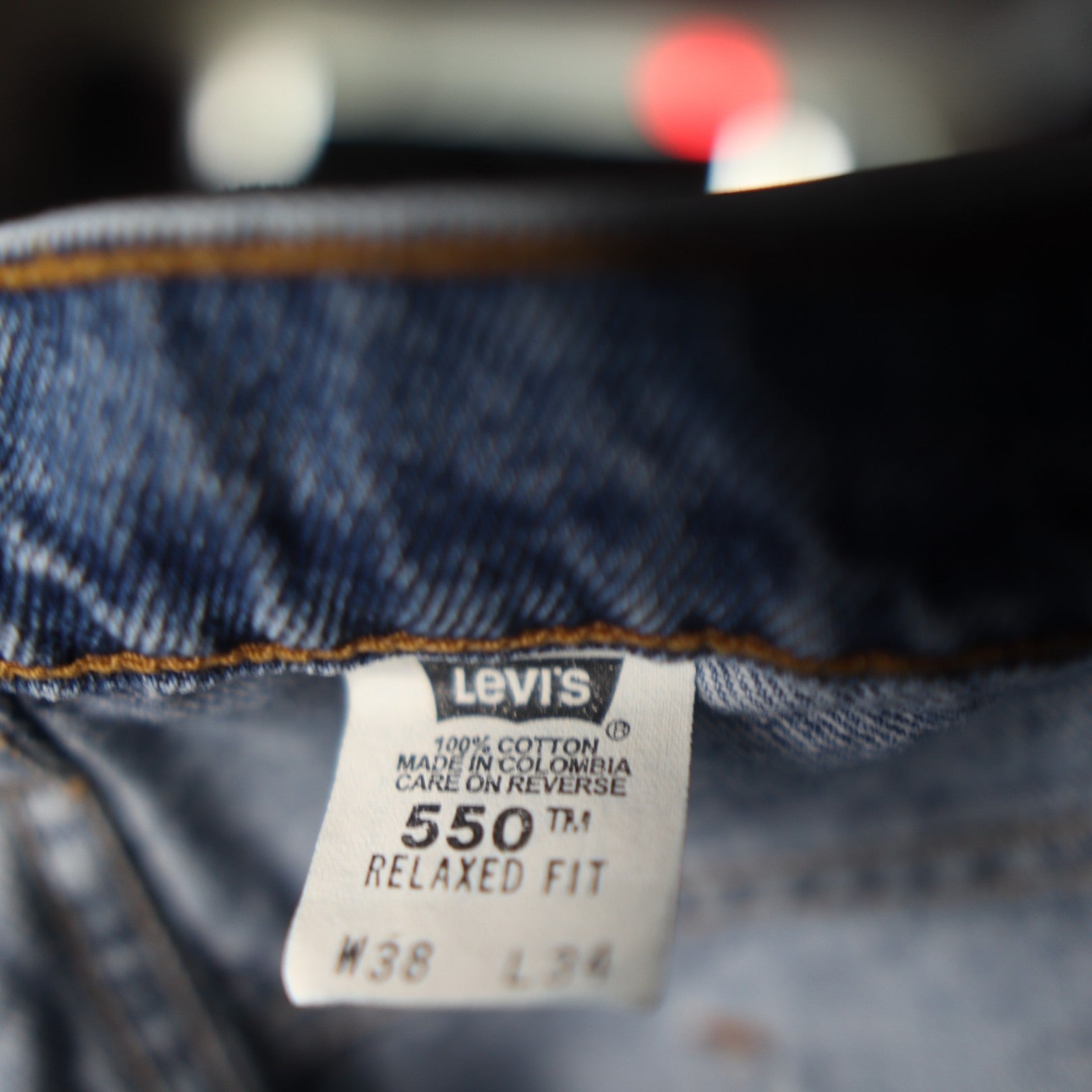 Vintage 90s Levi's 550 Orange Tab Relaxed Fit Denim 38X34