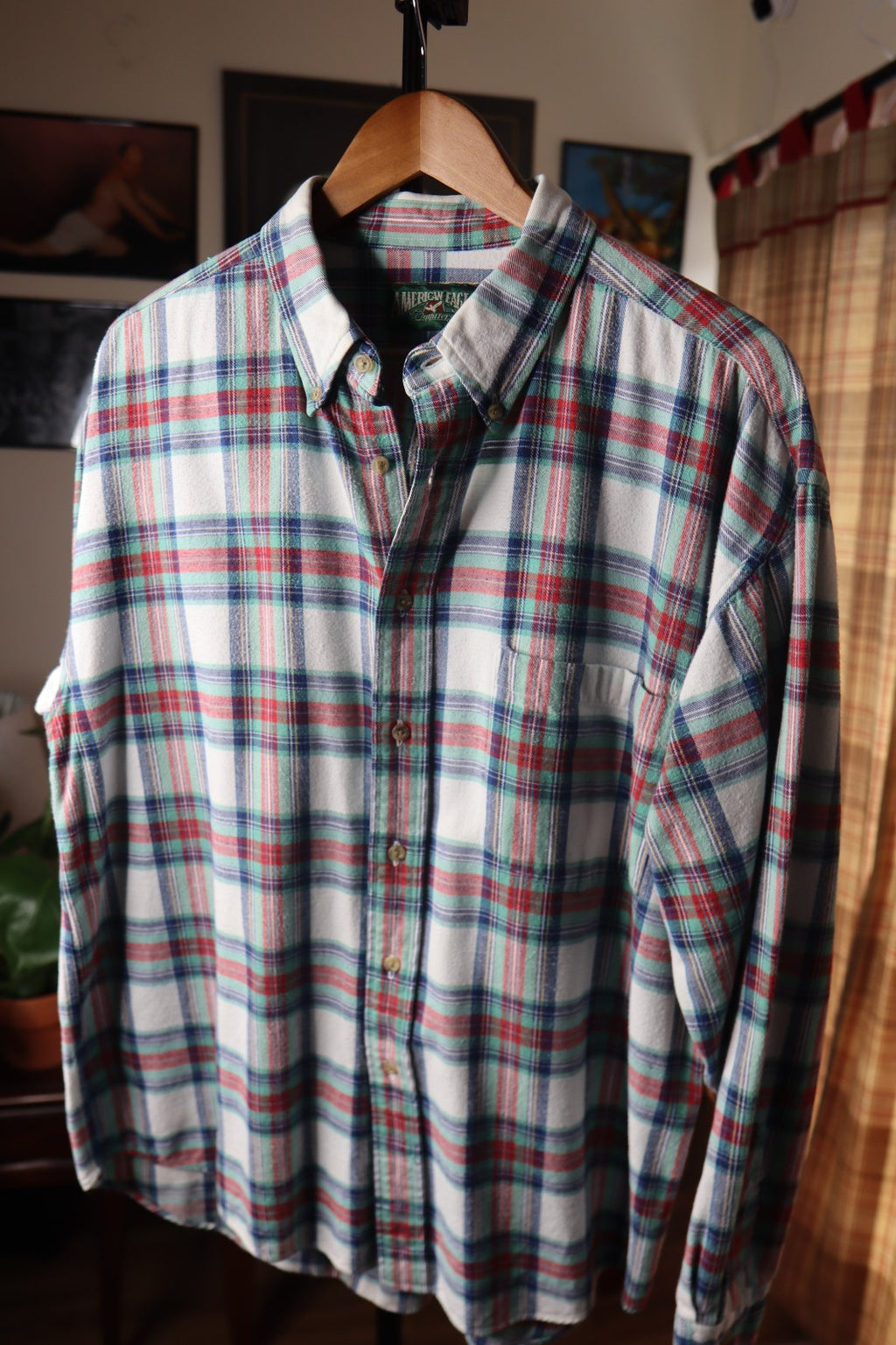 Vintage 90s American Eagle Outfitters Mens XLarge Flannel Button Down