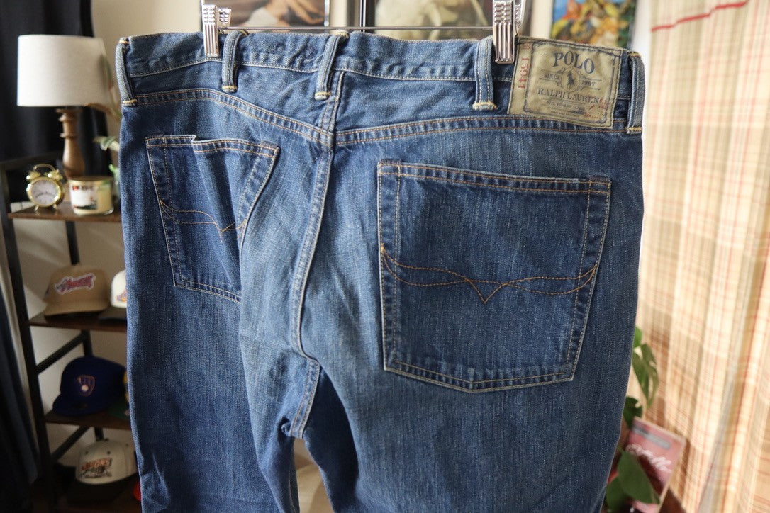 Polo Ralph Lauren Mens Bootcut Denim 38x32