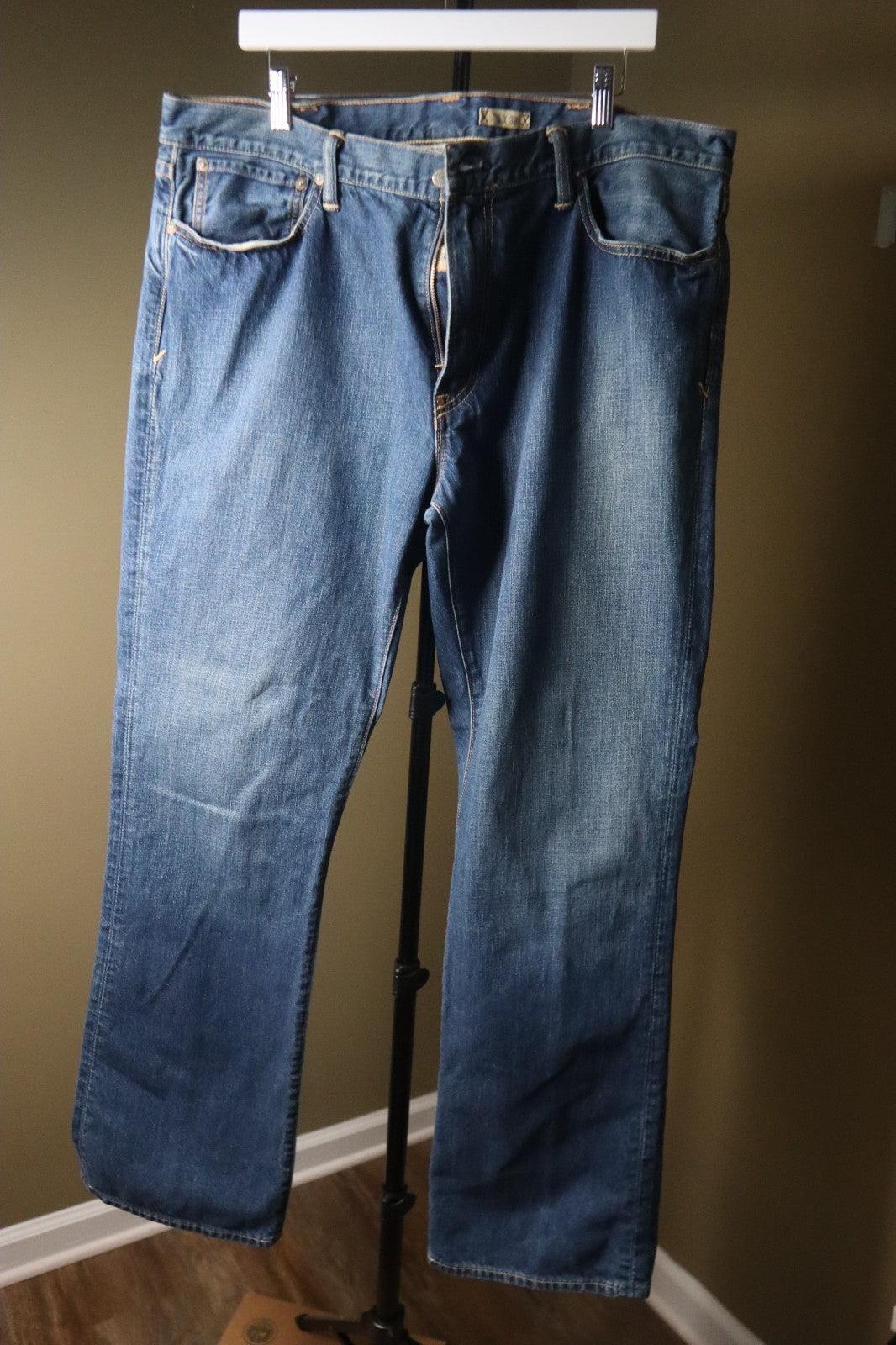 Polo Ralph Lauren Colton Bootcut Jeans Mens 38x32 Blue Medium Wash