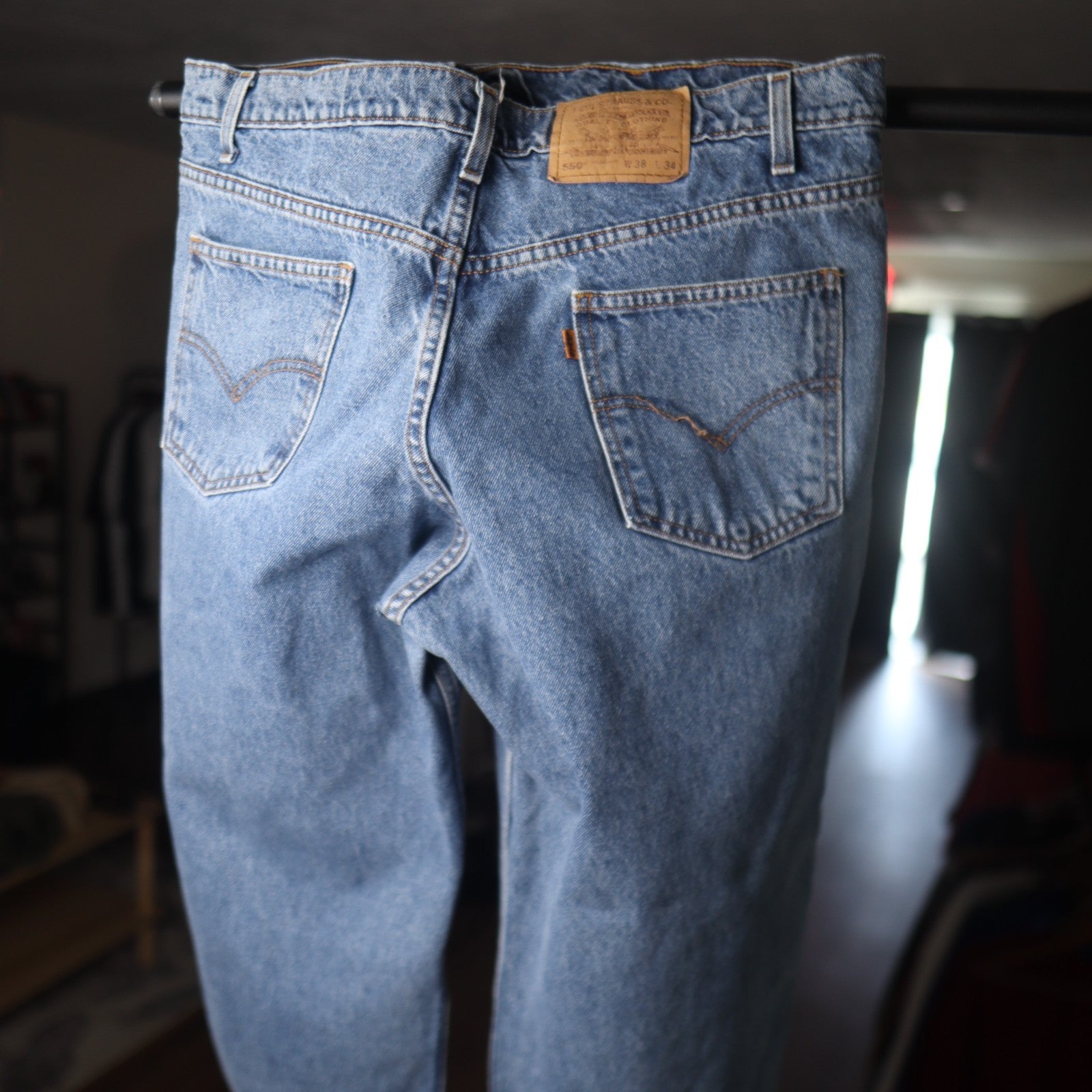 Vintage 90s Levi's 550 Orange Tab Relaxed Fit Denim 38X34