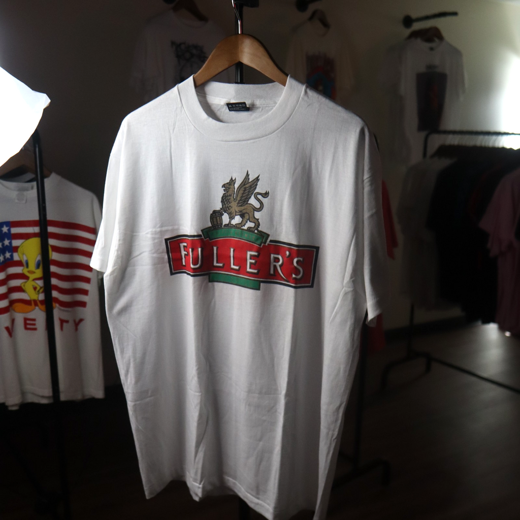 VINTAGE Fullers Griffin Brewery Shirt Mens Extra Large  Single Stitch Adult 90s