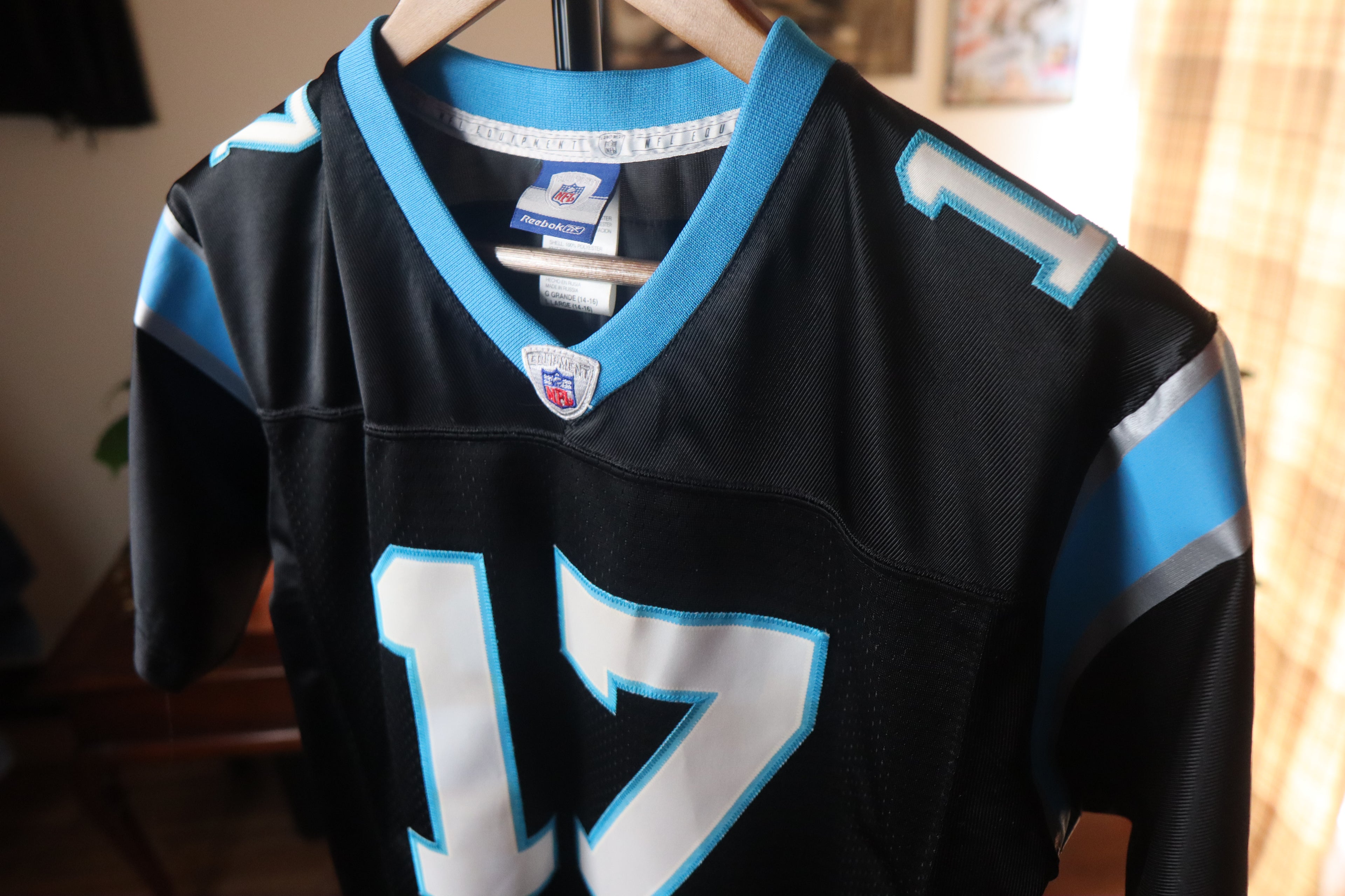 Vintage Carolina Panthers Jake Delhomme Reebox Jersey(Kids)