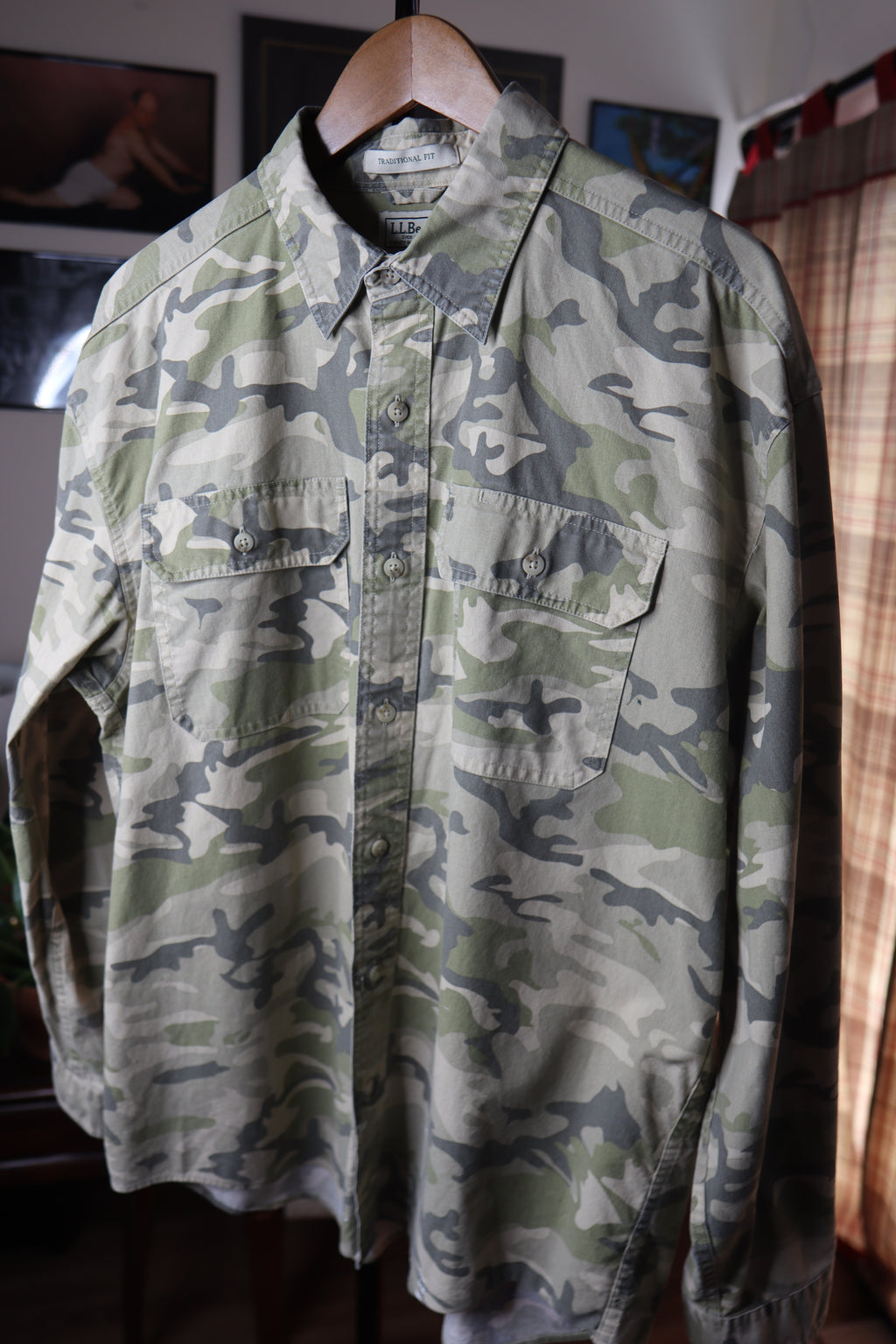 90s L.L Bean Camo Shirt