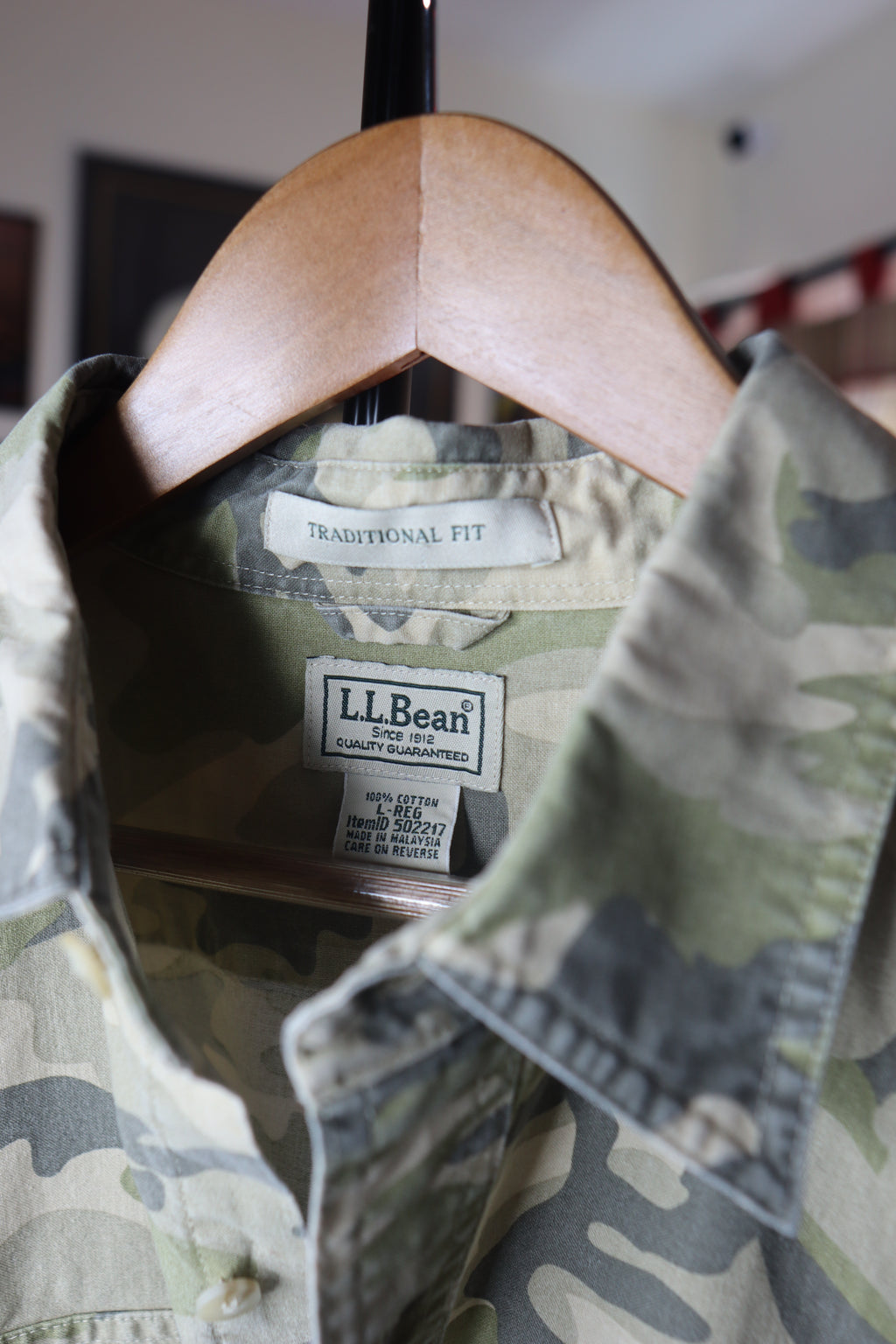 90s L.L Bean Camo Shirt